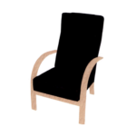 Fotel biurowy wyściełany WP1-10