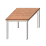 Stół biurowy na metalowej podstawie - kwadratowy WP1-39