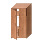 Szafa ubraniowa drewniana 2-drzwiowa WP1-58/2