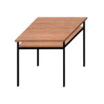Stół świetlicowy kwadratowy na metalowej podstawie WP2-19