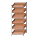 Regał biblioteczny metalowy WP2-7/2